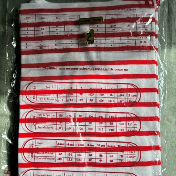 vintage deadstock ARMOR-LUX breton striped shirt MEDIUM made in france - Picture 12 of 12